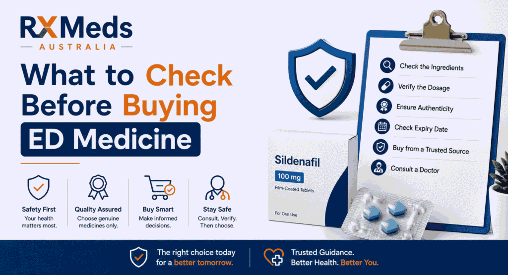 What to check before buying ED medicine